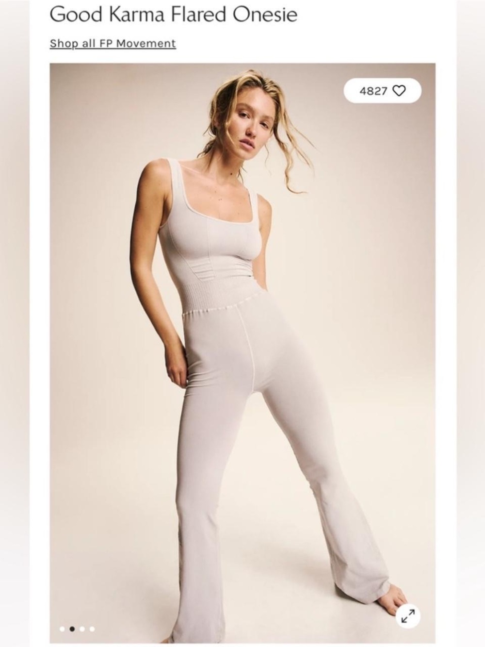 Free people good karma flare jumpsuit